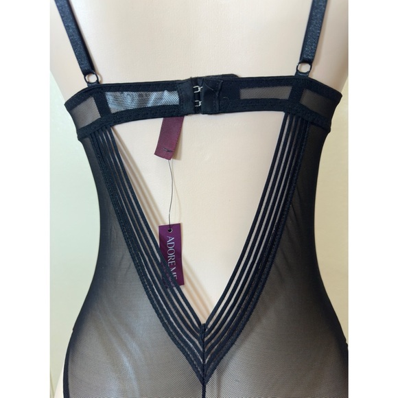 NWT Adore Me Black Lace Chemise - Picture 3 of 10